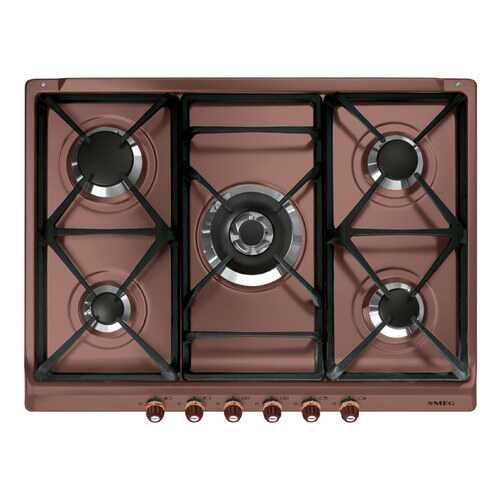 Встраиваемая варочная панель газовая Smeg SR775RA Brown в ДНС