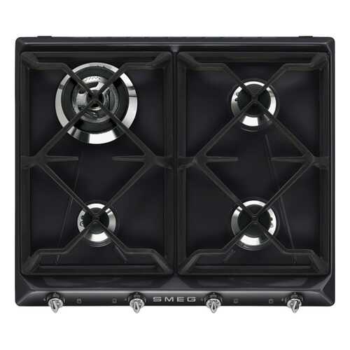Встраиваемая варочная панель газовая Smeg SR964NGH Black в ДНС