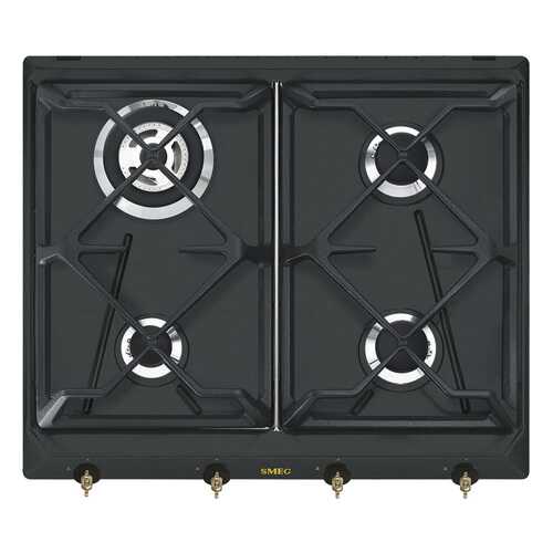 Встраиваемая варочная панель газовая Smeg SRV 864 AOGH Black в ДНС