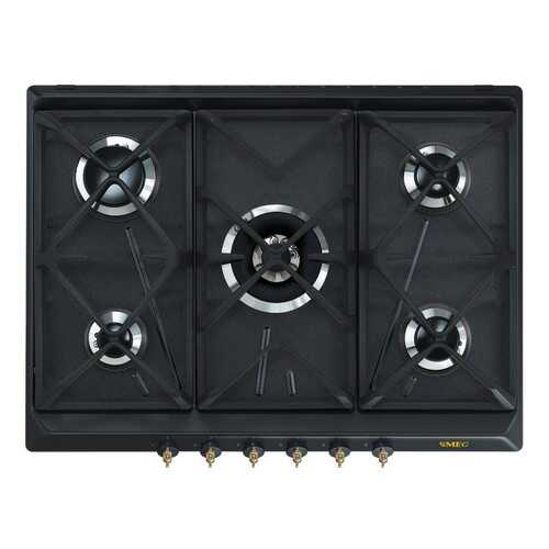 Встраиваемая варочная панель газовая Smeg SRV 876AOGH Black в ДНС