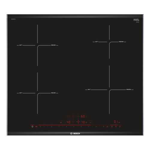 Встраиваемая варочная панель индукционная Bosch PIE675DC1E Black в ДНС