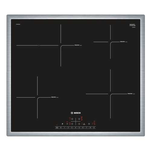 Встраиваемая варочная панель индукционная Bosch PIF645FB1E Black в ДНС