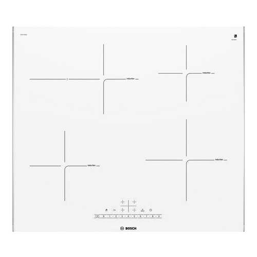 Встраиваемая варочная панель индукционная Bosch PIF672FB1E White в ДНС