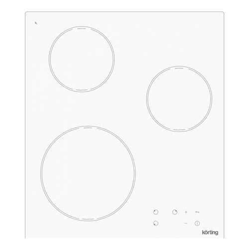 Встраиваемая варочная панель индукционная Korting HI 42031 BW White в ДНС