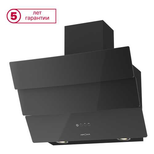 Вытяжка наклонная Krona Inga 600 sensor Black в ДНС