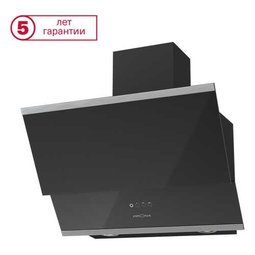 Вытяжка наклонная Krona Irida Sensor 600 Black/Silver в ДНС