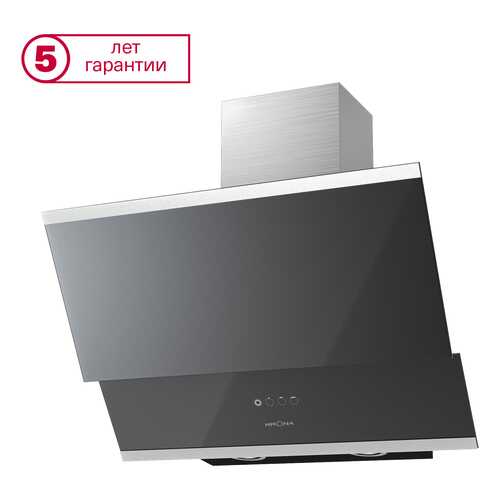 Вытяжка наклонная Krona Irma 600 Black/Silver в ДНС