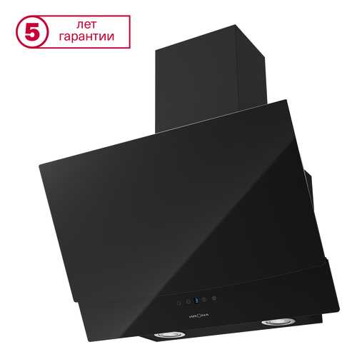 Вытяжка наклонная KRONAsteel Alva 600 S Black в ДНС