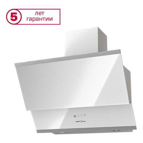 Вытяжка наклонная KRONAsteel Irida 600 White в ДНС