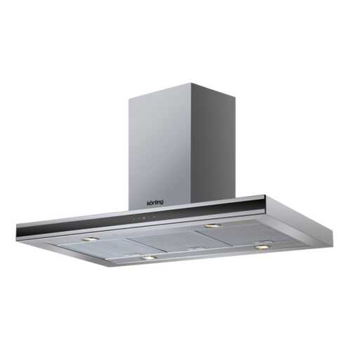 Вытяжка островная Korting KHA 9770 X Silver/Black в ДНС