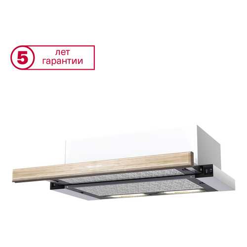Вытяжка встраиваемая KRONAsteel Kamilla 600 Wood 2M White/Beige в ДНС